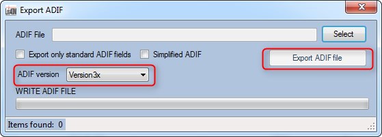 QRZcom ADIF Import Logbuch