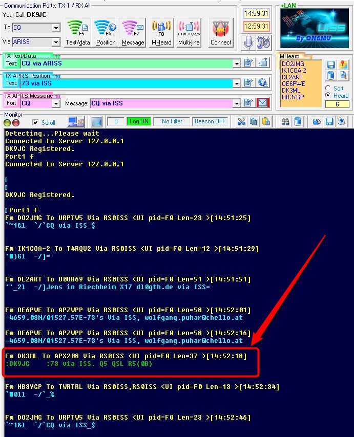 ISS APRS Packet Radio UISS Anleitung 13